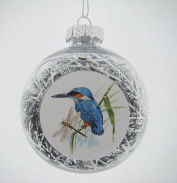IJsvogel kerstbal, 6 cm