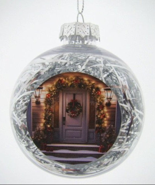 Deurkrans kerstbal, 8 cm