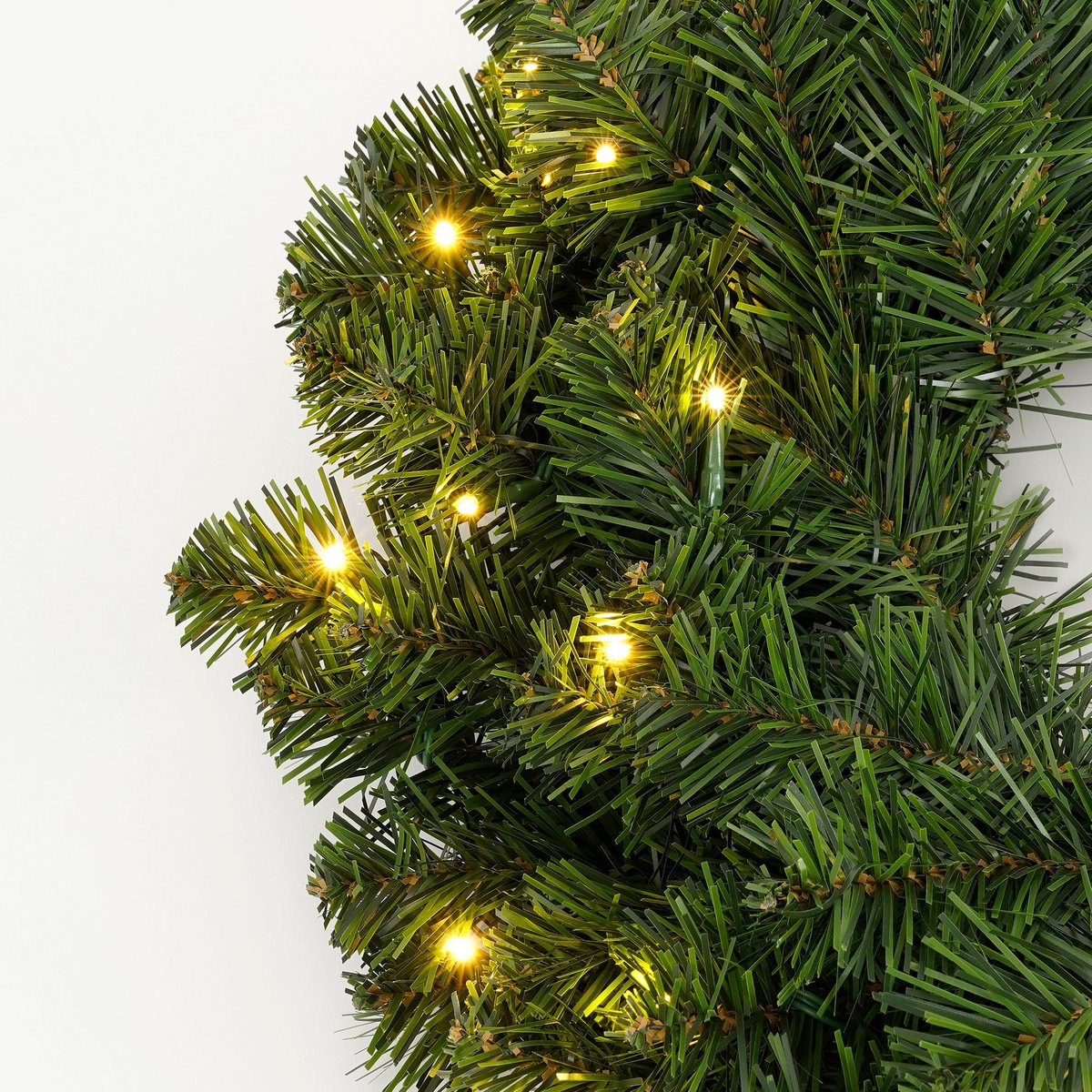 Limber kerstkrans met verlichting, Ø 60 cm