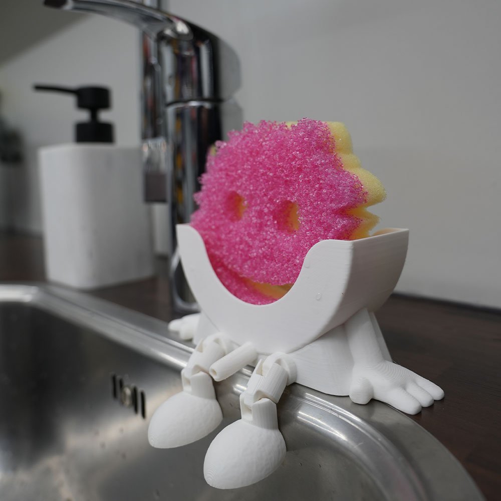 Funny Scrub Daddy houder voor de spoelbak