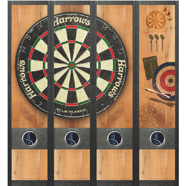 Ordneretiketten breed, dart, set van 4