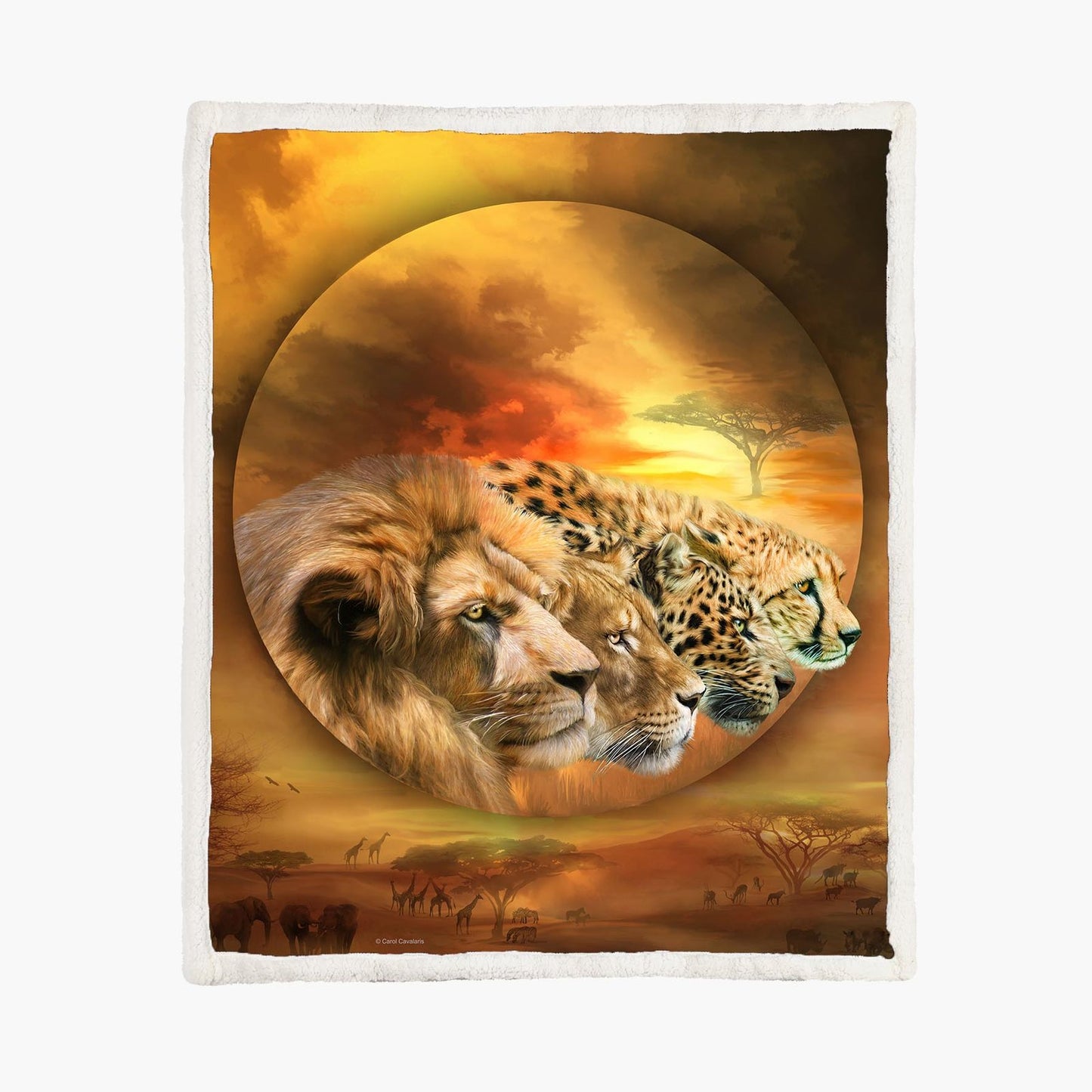 Fleece deken spirit of the savannah, maat L