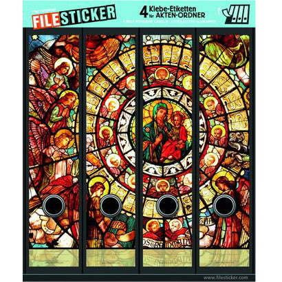 Ordneretiketten breed, 4 stuks Santa Maria