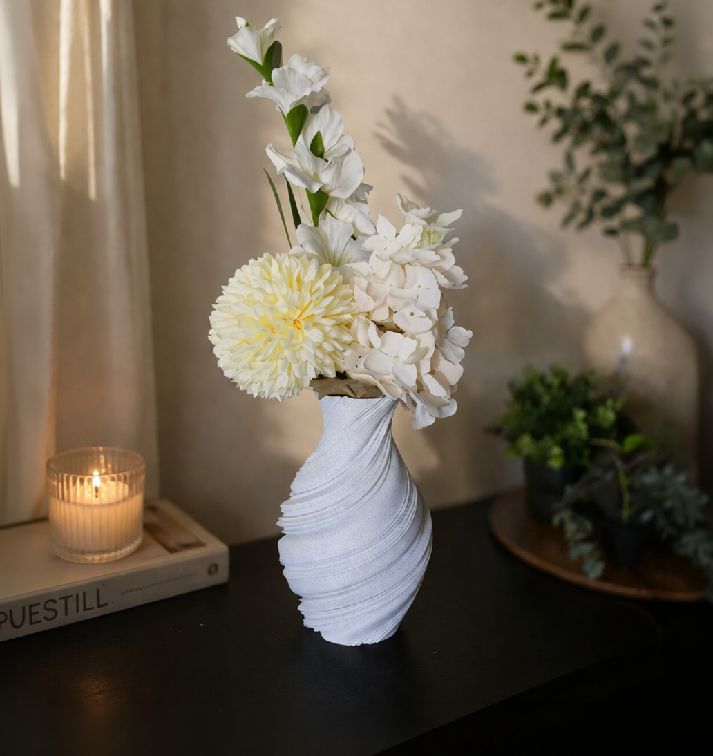 Flowy 3D vaas, 25 cm