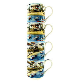 Harbour Town stapelmokken, set van 4, 300 ml