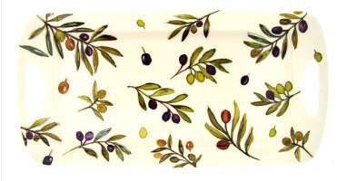 Olive Grove melamine dienblad 38 × 16,5 cm