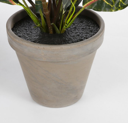 Croton kunstplant, groen, rood en geel, Ø 40 × 73 cm