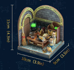 Harry Potter toverdrankenlokaal bouwset 10 x 9 x 11 cm