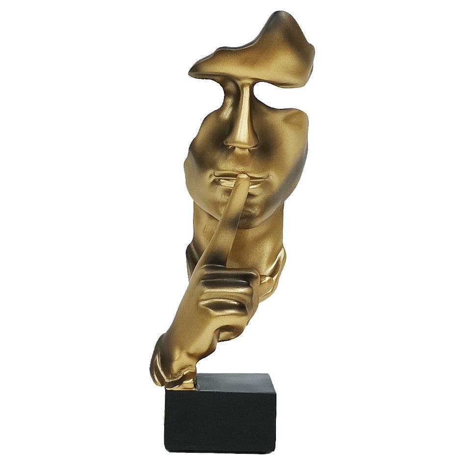 Kleine stilte woondecoratie, brons, 10 × 10 × 27 cm