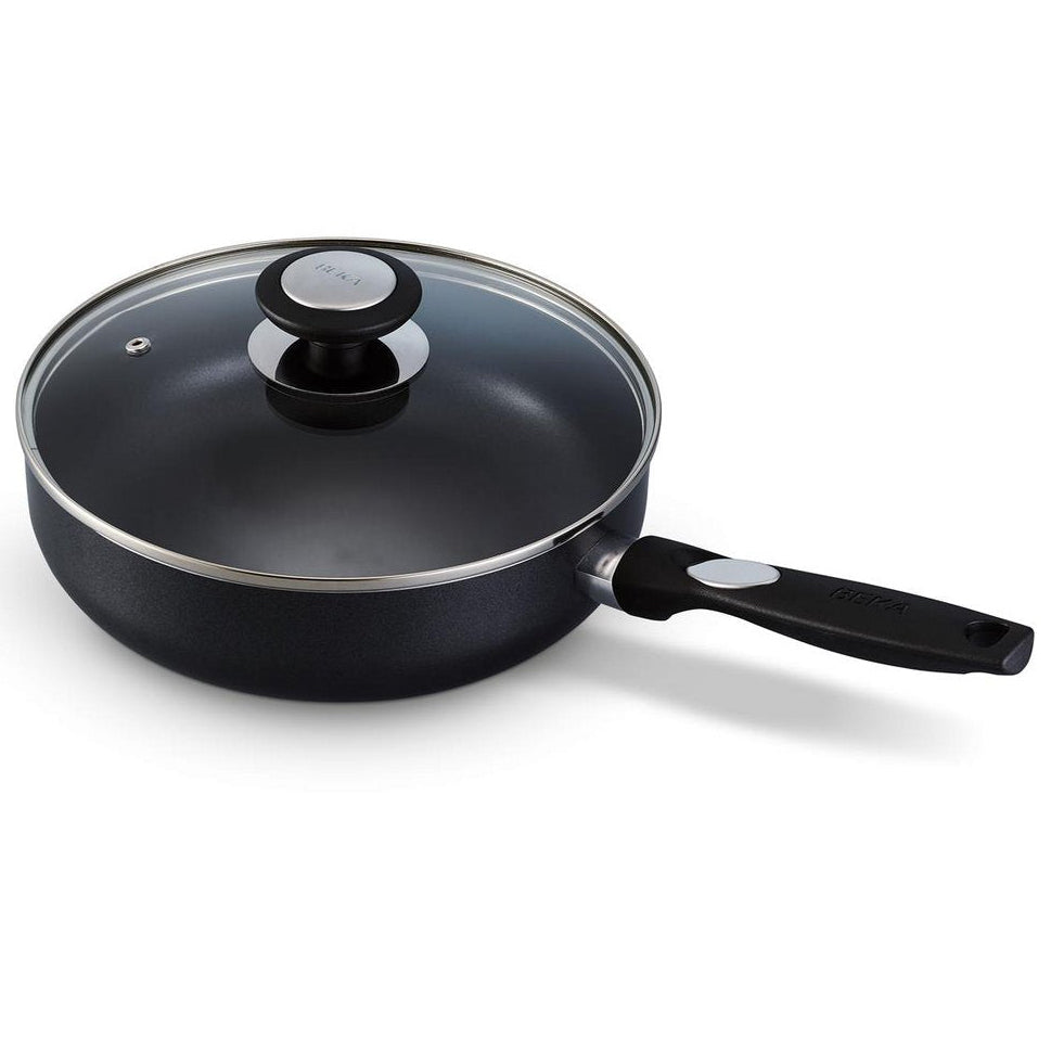 Beka Pro Induc R hapjespan met keramische antiaanbaklaag en glazen deksel Ø 24 cm, 3 liter
