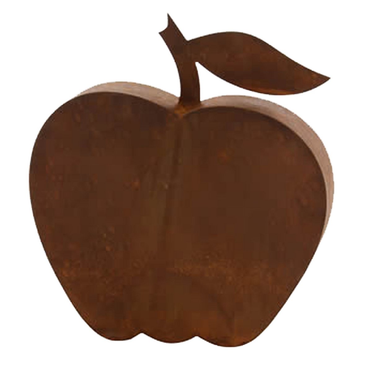 Appel decoratie, 3D, roestpatina, 32 × 26 × 8 cm