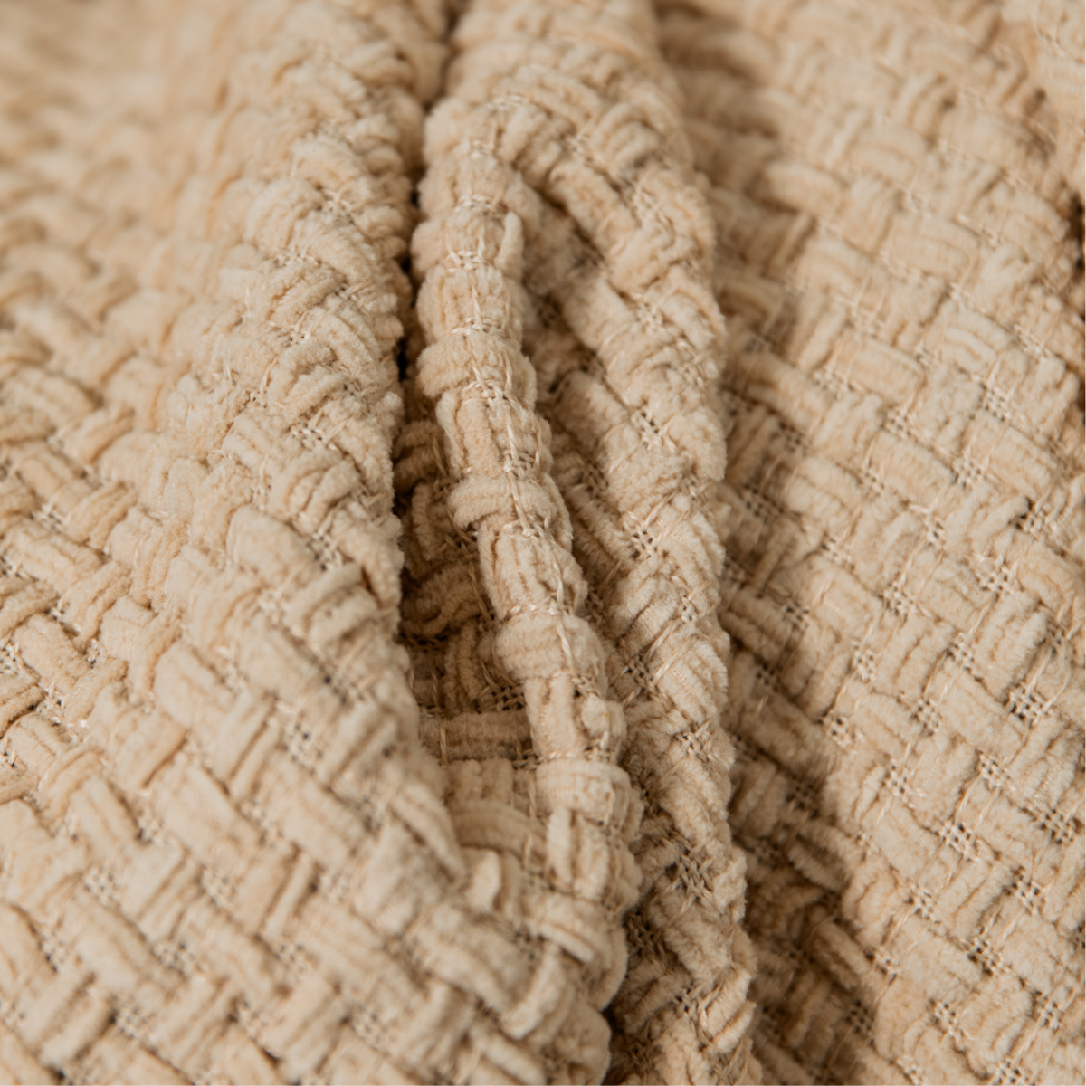Cosenza plaid, beige, 180 × 130 cm