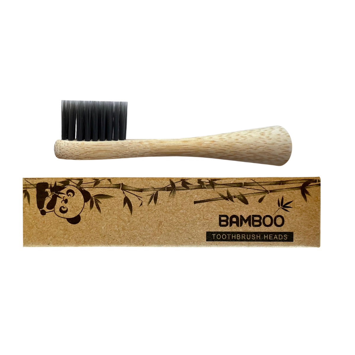 Bamboe Sonicare opzetborstels met actieve houtskool voor kinderen, 4 stuks