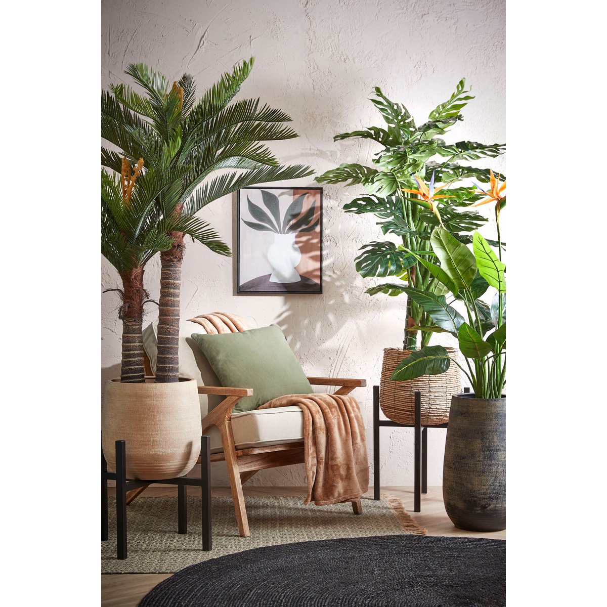 Cycas kunstpalm, 150 cm