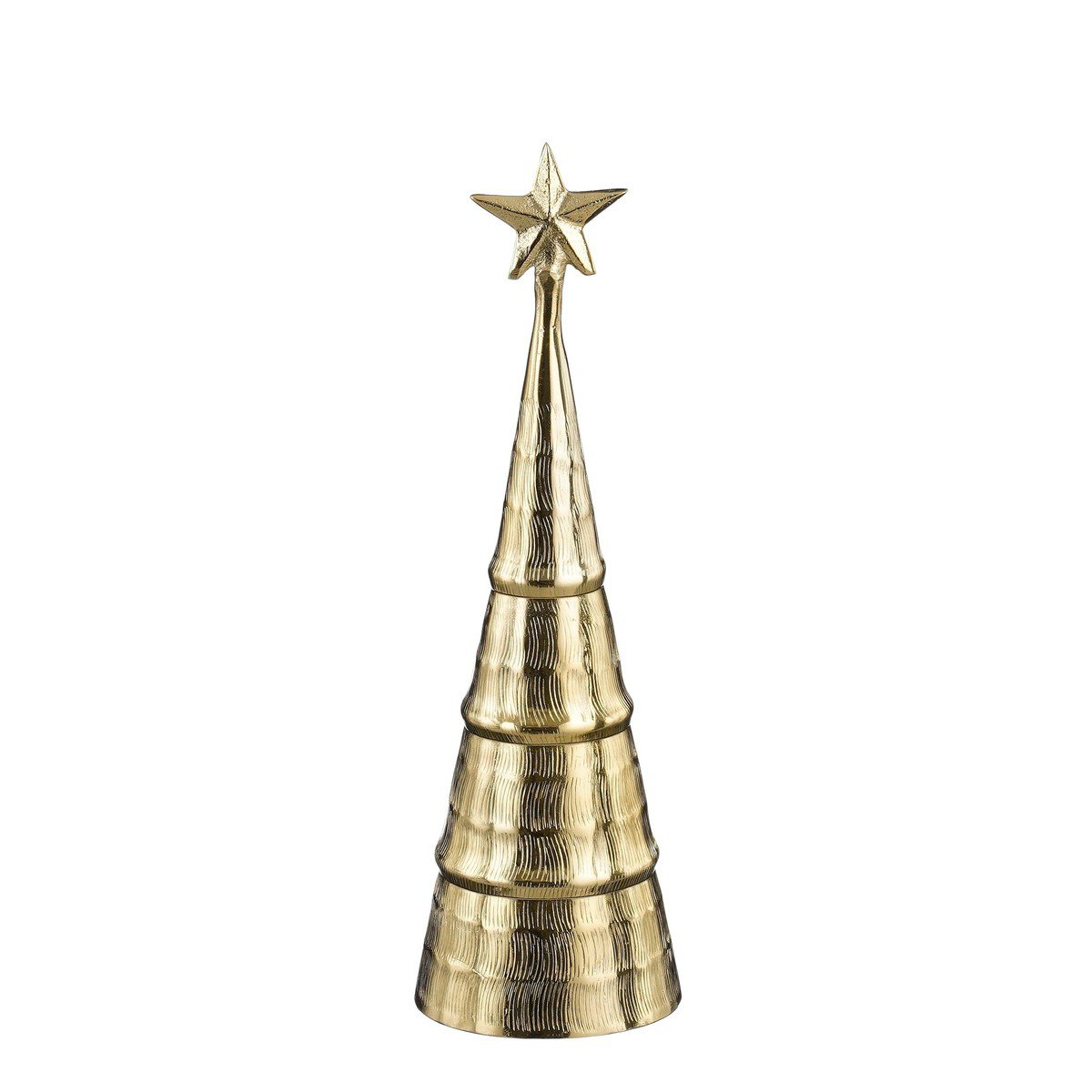 Goudkleurige kerstboom, Ø 11 × 36 cm