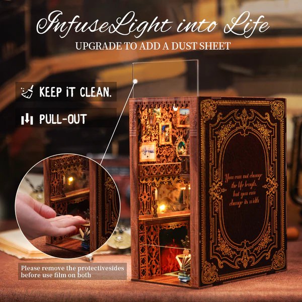 Eternal Bookstore book nook, 18 × 11 × 23 cm