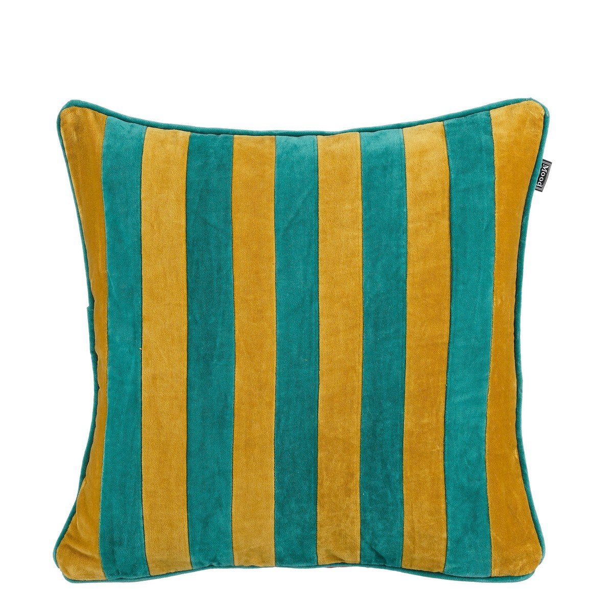 Sierkussen Clair geel met groen, 45 × 45 cm