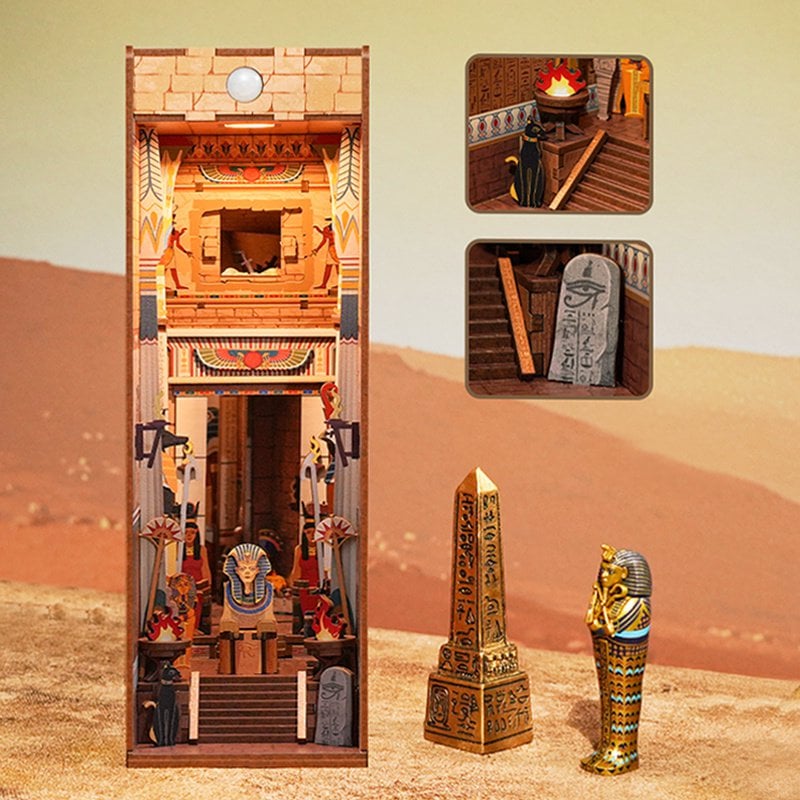 DIY book nook adventure in egypt bookend, 24,5 cm