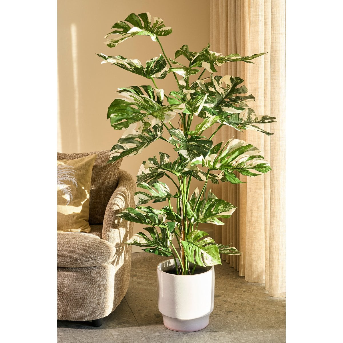 Monstera kunstplant, 140 cm