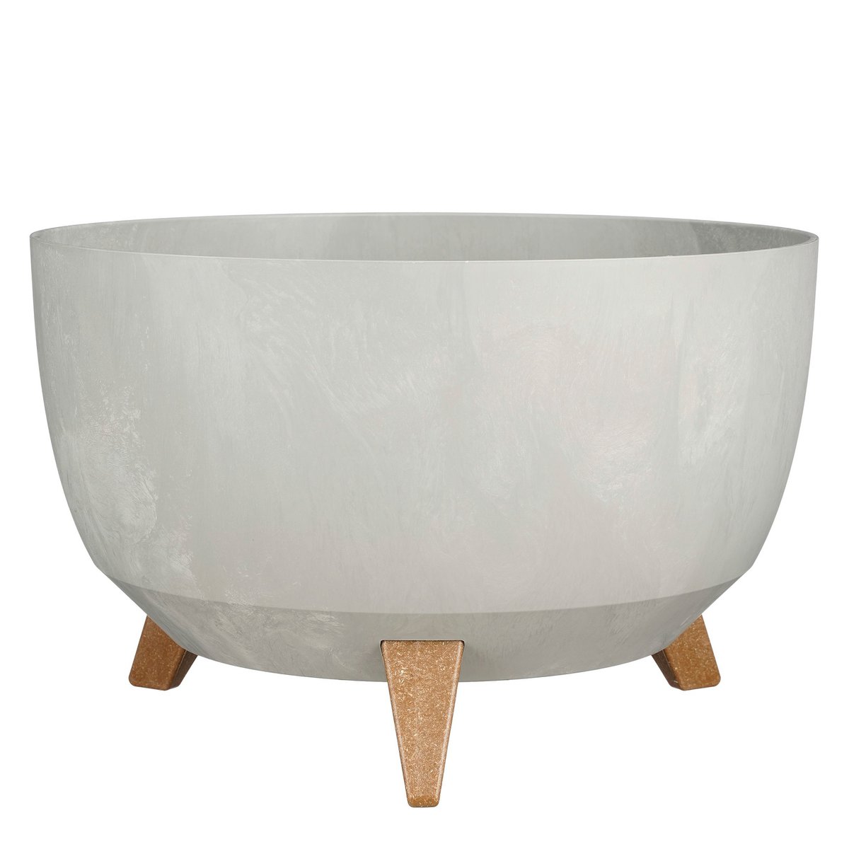 Plantenbak Doppio grijs cementlook, Ø40 cm