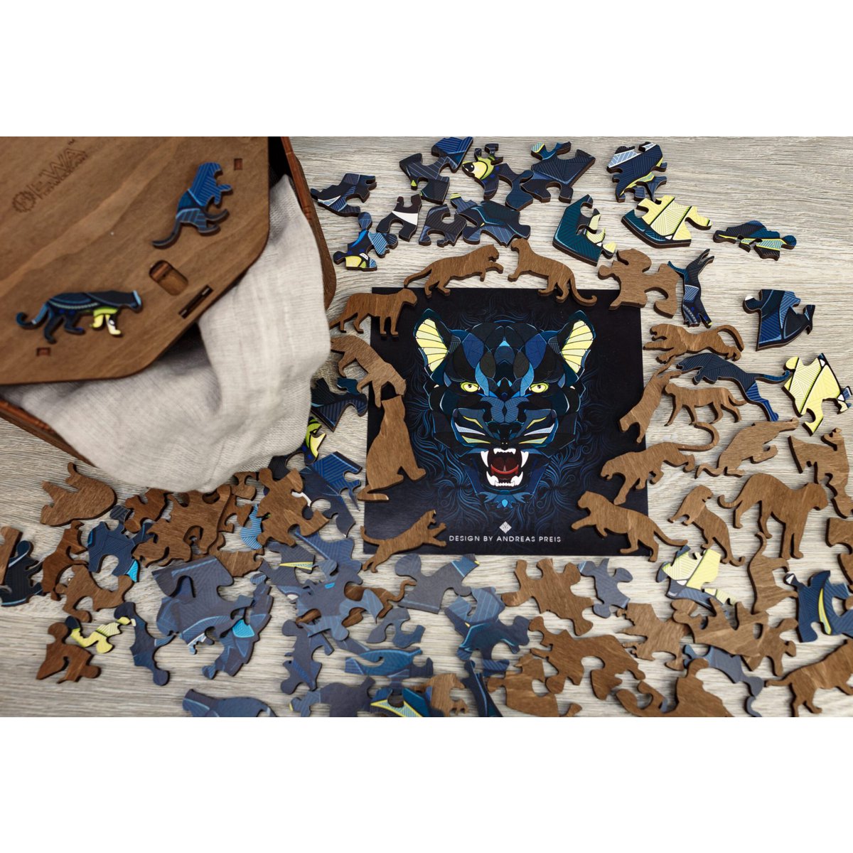 Houten legpuzzel 31 x 28 cm