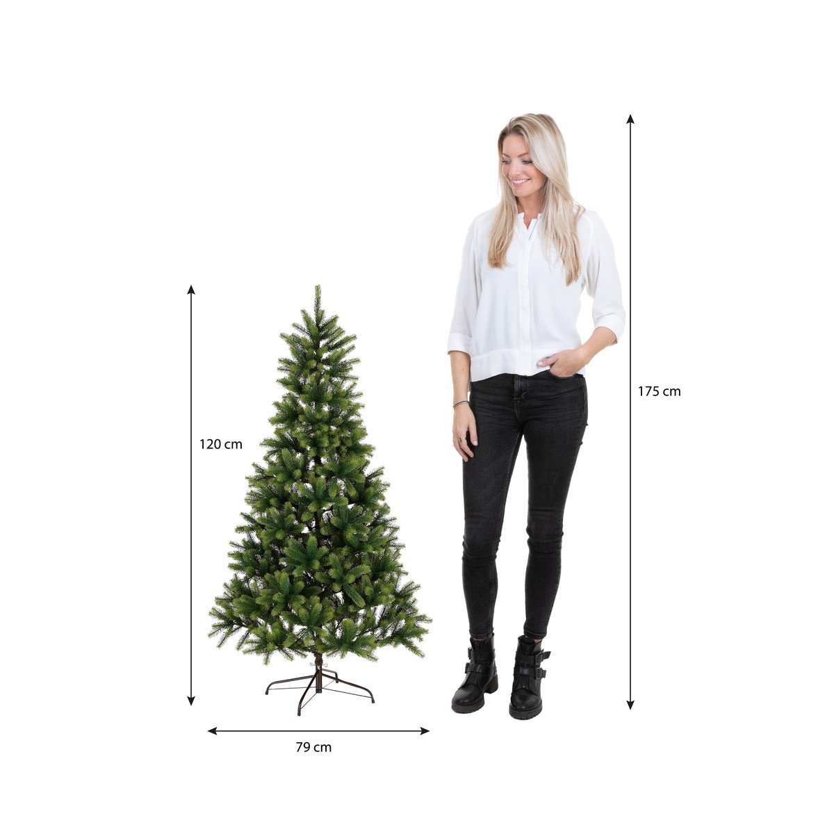 Nagoya kunstkerstboom, 120 cm, Ø 79 cm
