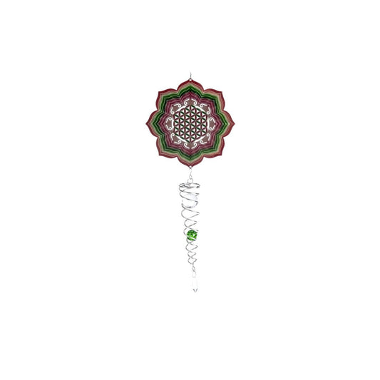 Flower of Life Zonvanger met Kristalspiraal 60 cm