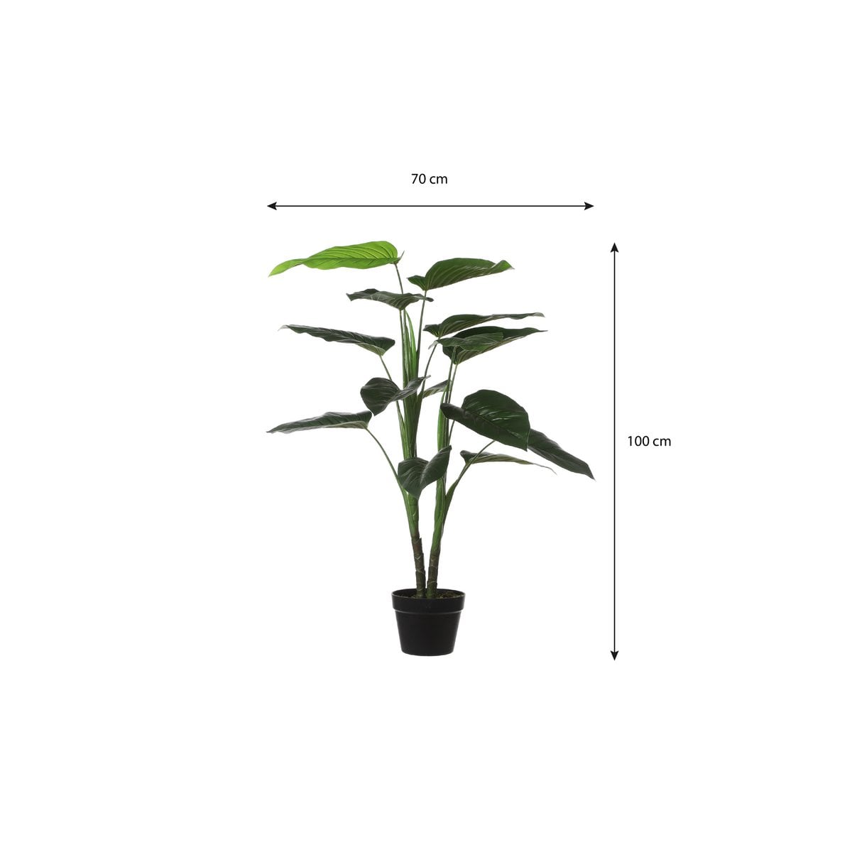 Philodendron kunstplant, 100 cm