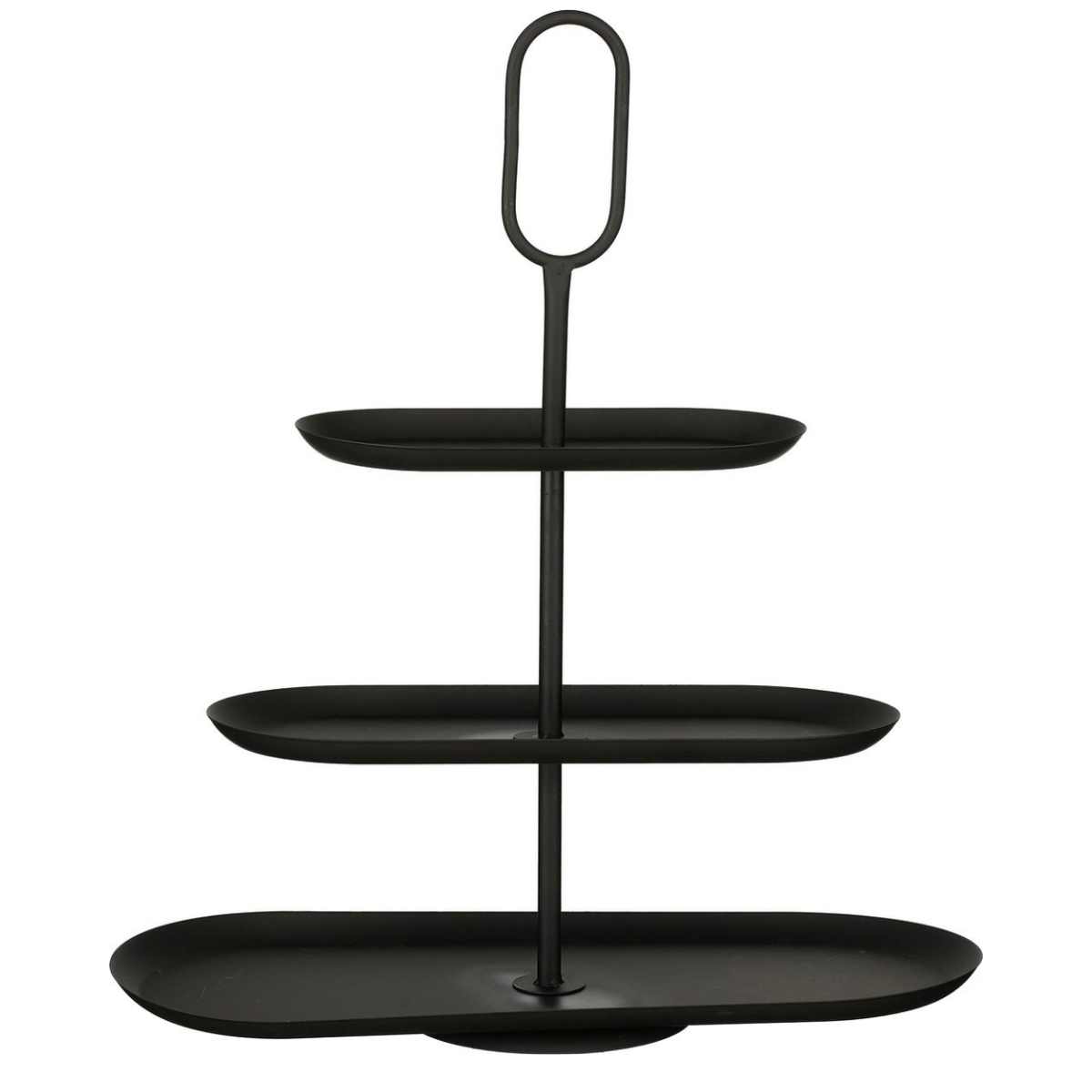 Mica Decorations Rama Etagère – 3-laags Zwart Metaal (48 x 20 x 55 cm)