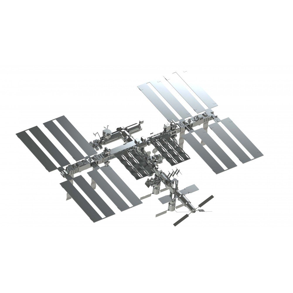 3D metalen bouwpakket Astronauts Lodge ruimtebasis 19,8 × 23,4 × 22,9 cm – 229 onderdelen