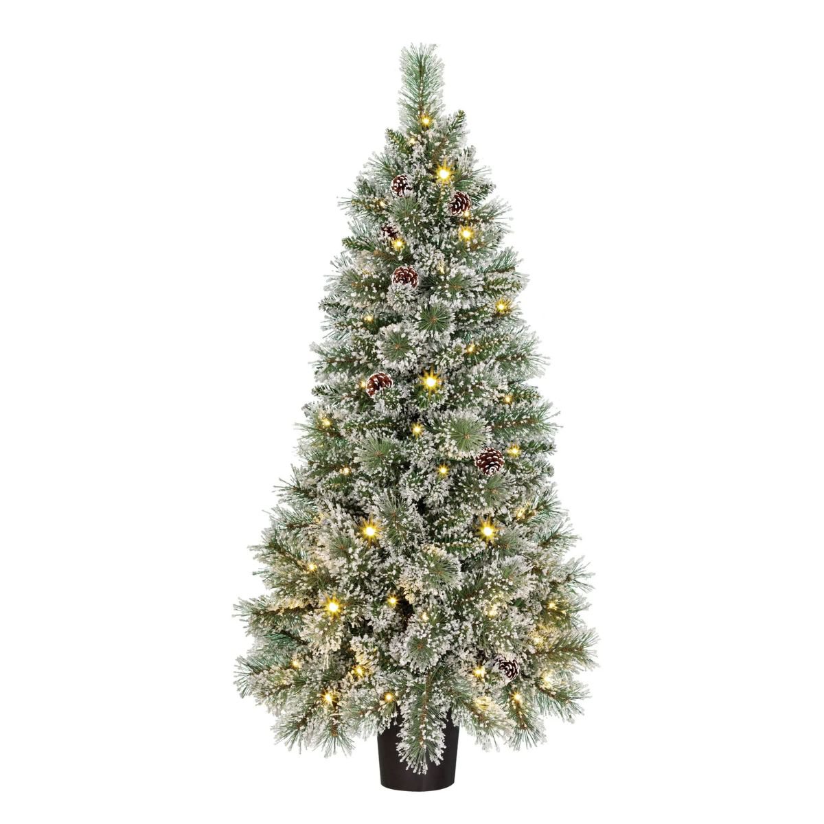 Vandans kunstkerstboom met rijp-effect en LED, 120 cm, Ø 60 cm