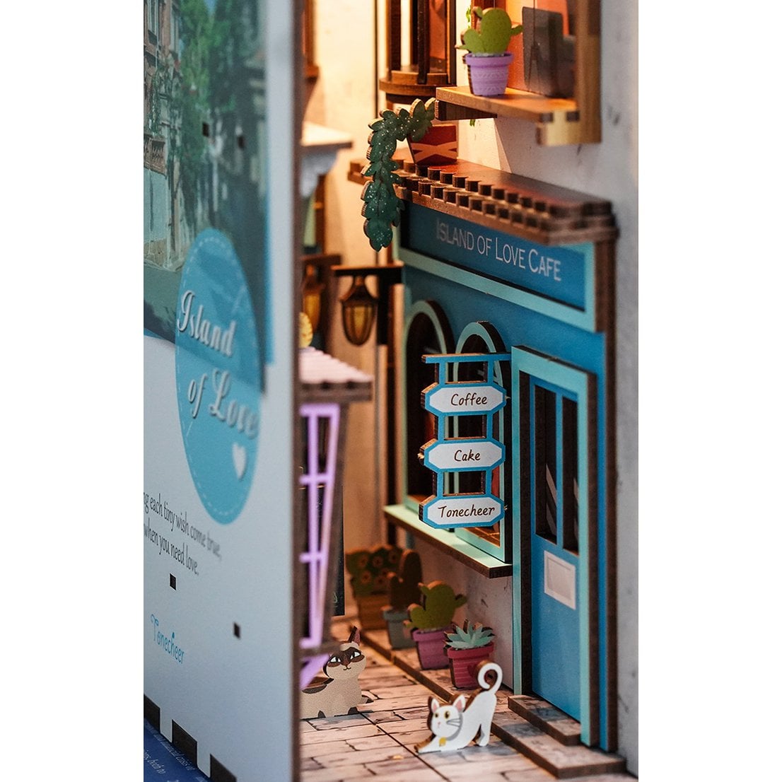 DIY book nook Island of love, 24,5 cm