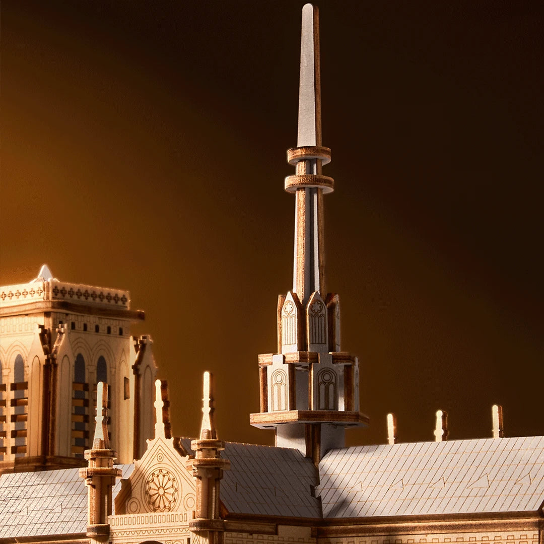 DIY 3D houten model van de Notre-Dame kathedraal – bouwpakket 26 cm