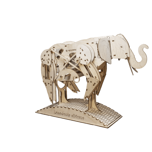 3D houten puzzel olifant 50 × 27 × 35 cm – 159 stukjes