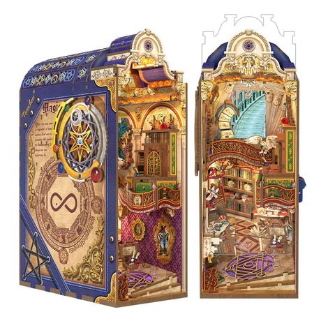 DIY book nook magical library bookend, 28,3 cm