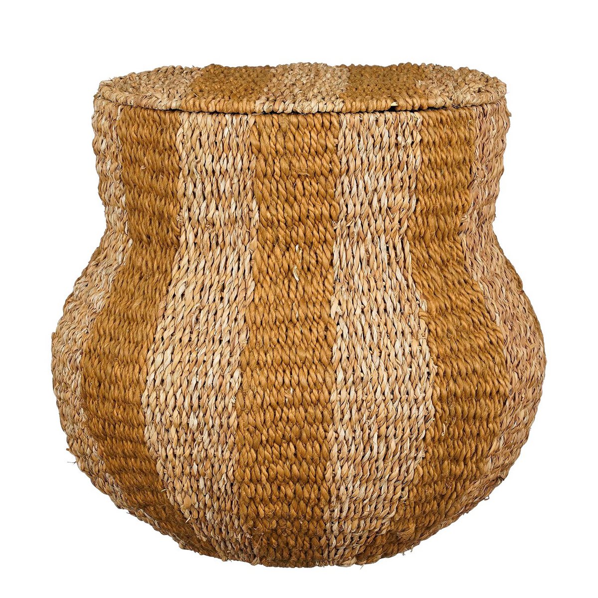 Mica Decorations Tacoma Opbergmand – Jute Geel (H47 x Ø50 cm)