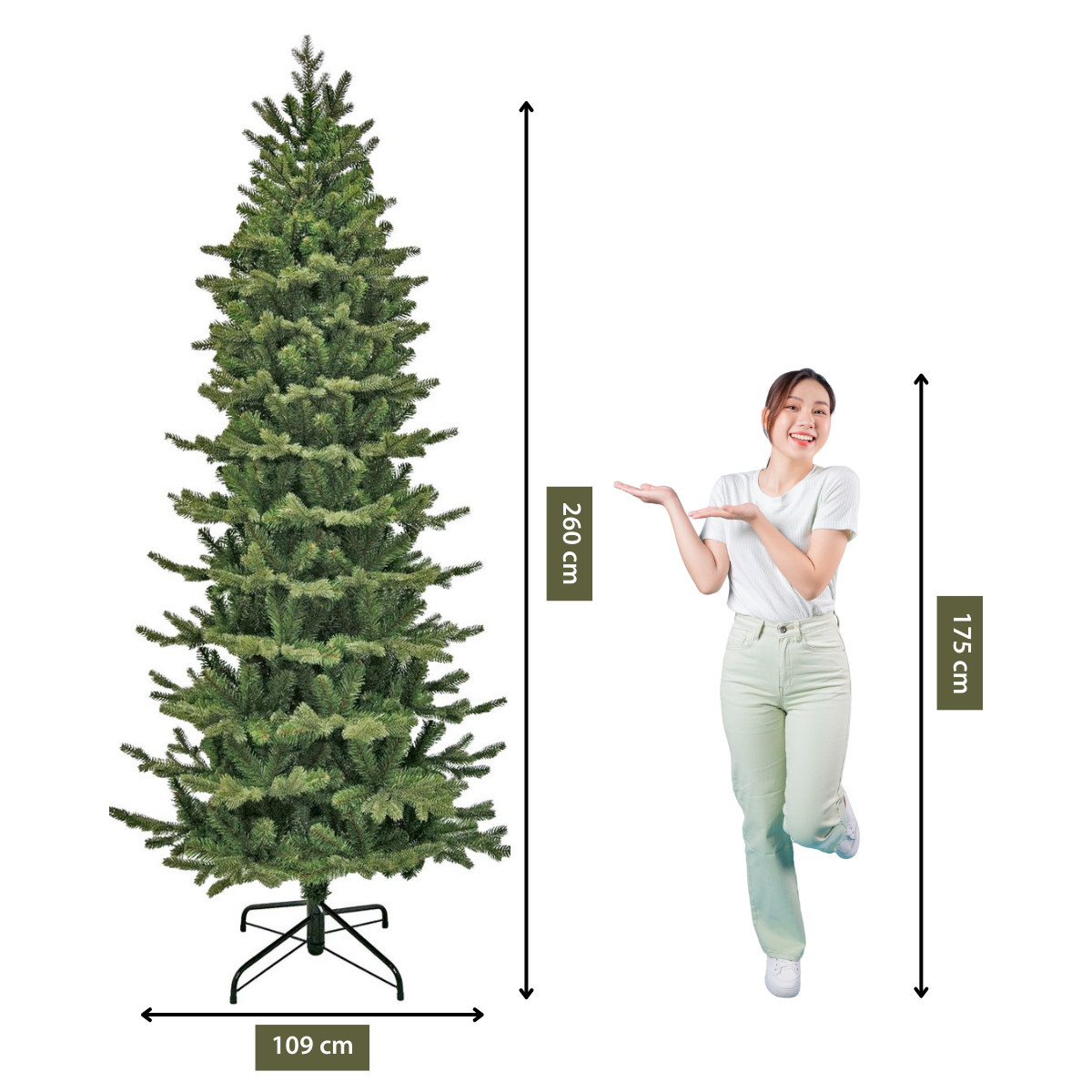 Sherwood kunstkerstboom, 260 cm