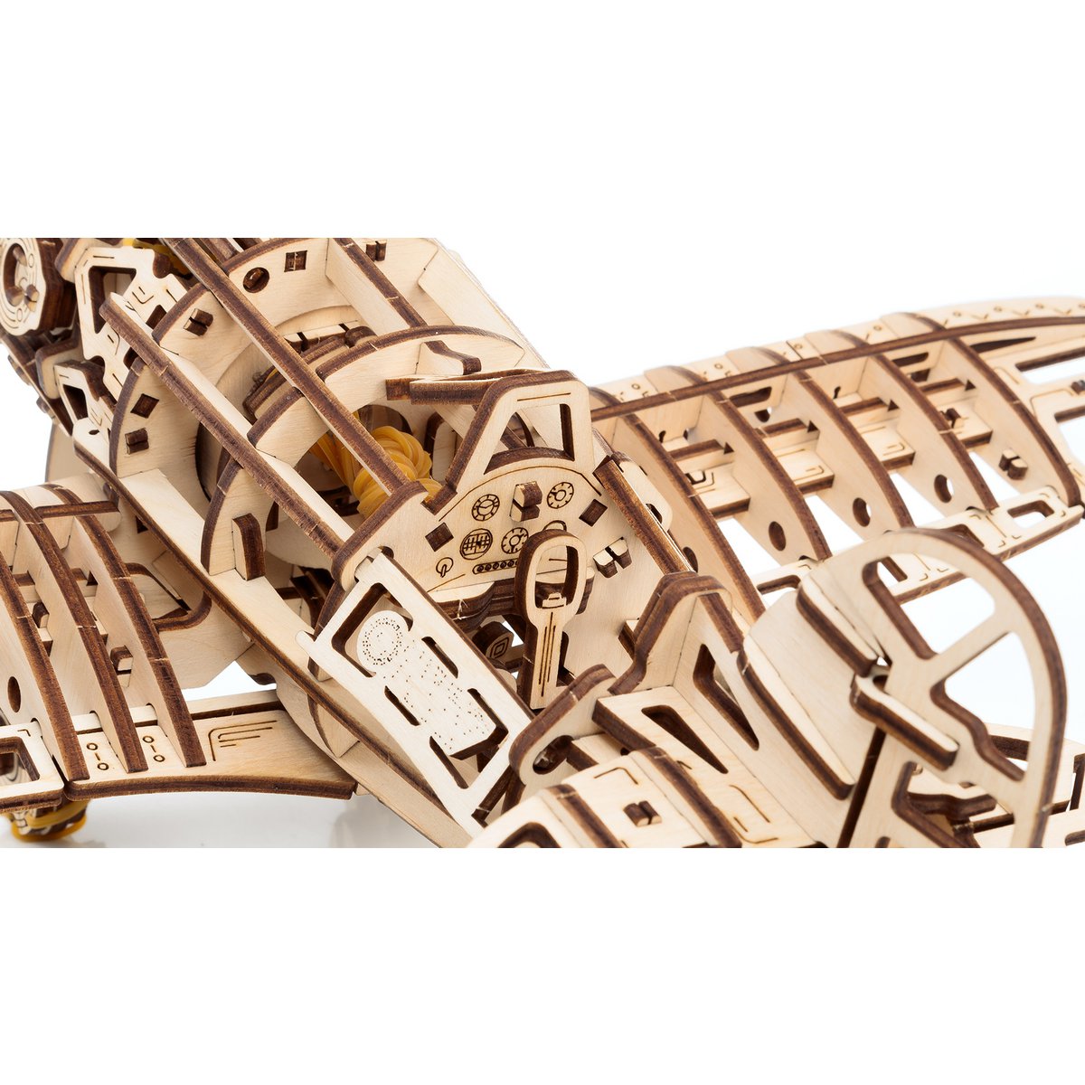 Mechanische puzzel vliegtuig, 346 onderdelen, 42 x 28,7 x 15,4 cm