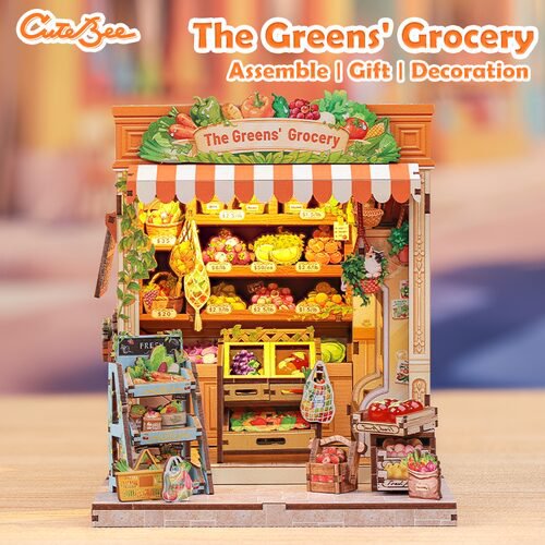 The Green Grocery miniatuurhuisje, 16,2 × 15,8 × 20,6 cm