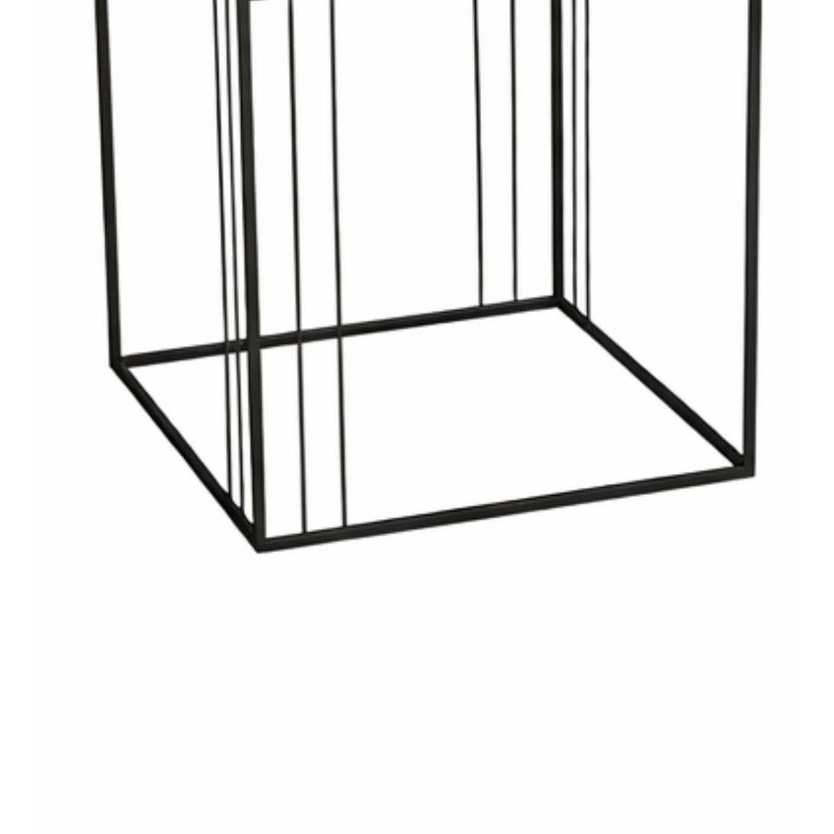 Zwarte bijzettafel set Beth - 3-delig