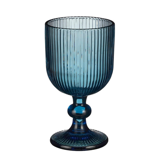 Wijnglazen Merlot blauw, 6 stuks