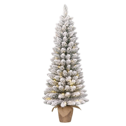 Gerlos besneeuwde kunstkerstboom met verlichting, 75 cm, Ø 36 cm
