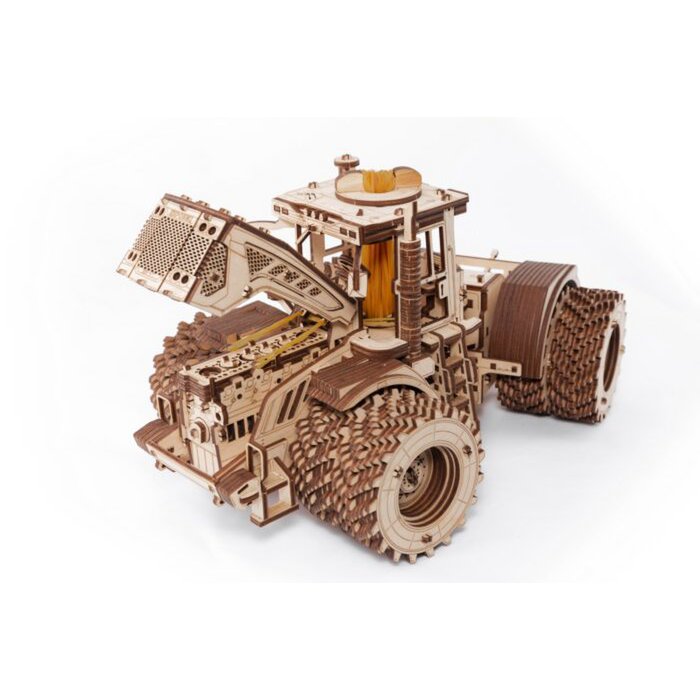 DIY houten mechanische puzzel tractor K-7M, 35,6 x 22,8 x 20 cm
