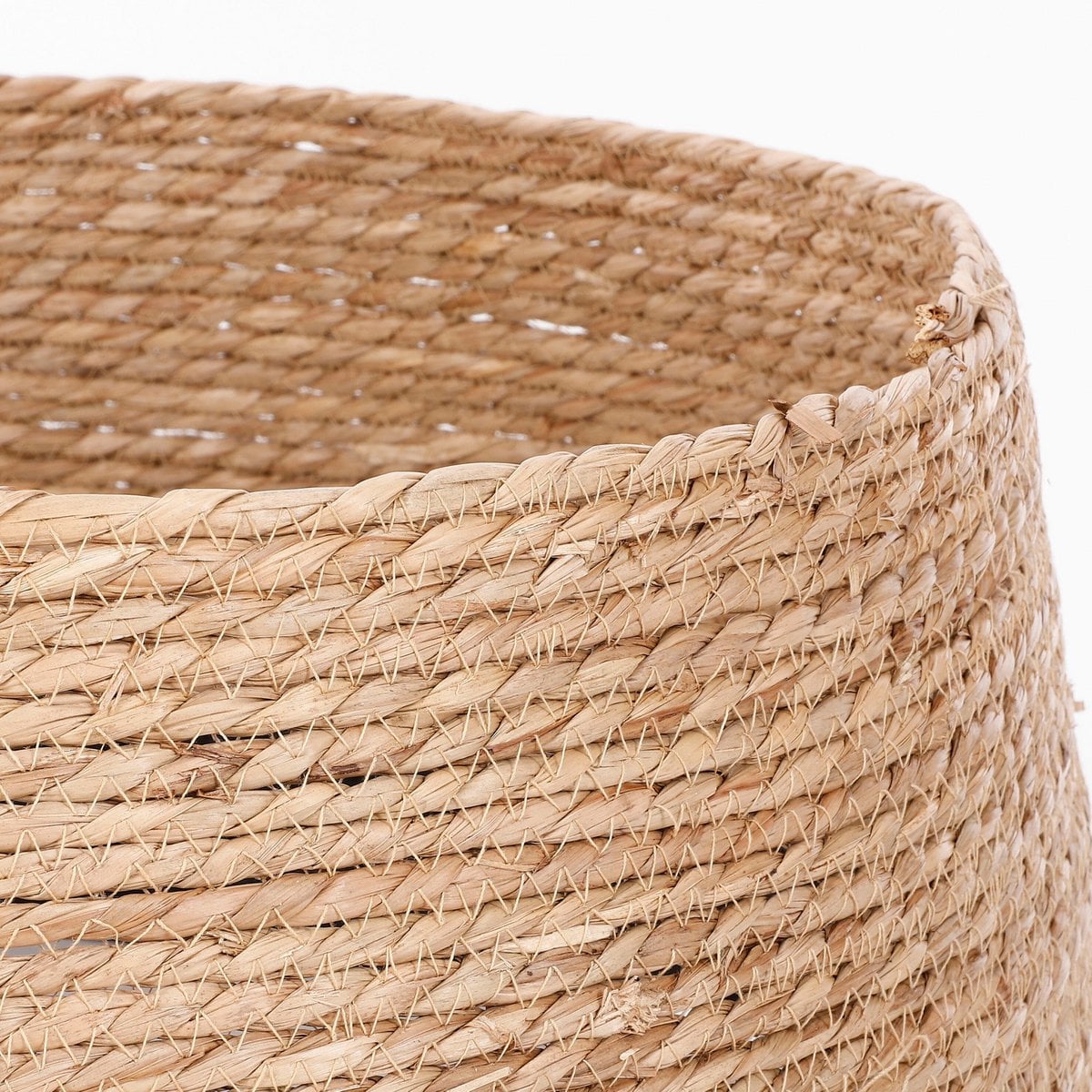 Kerstboomrok van zeegras zwart/beige, 50 × 26 cm