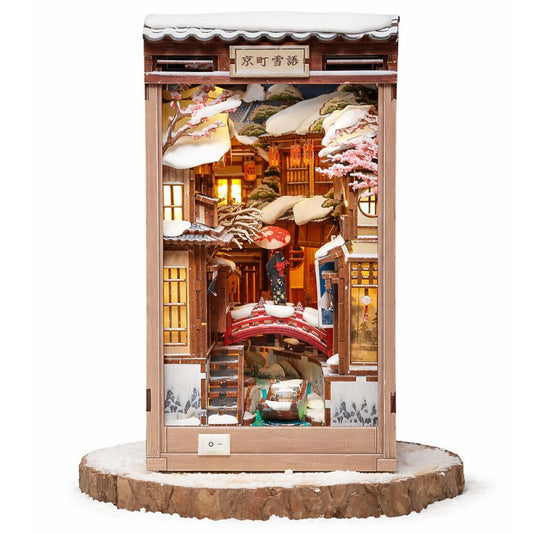 La Neige à Kyoto book nook, 19,5 × 12 × 22 cm