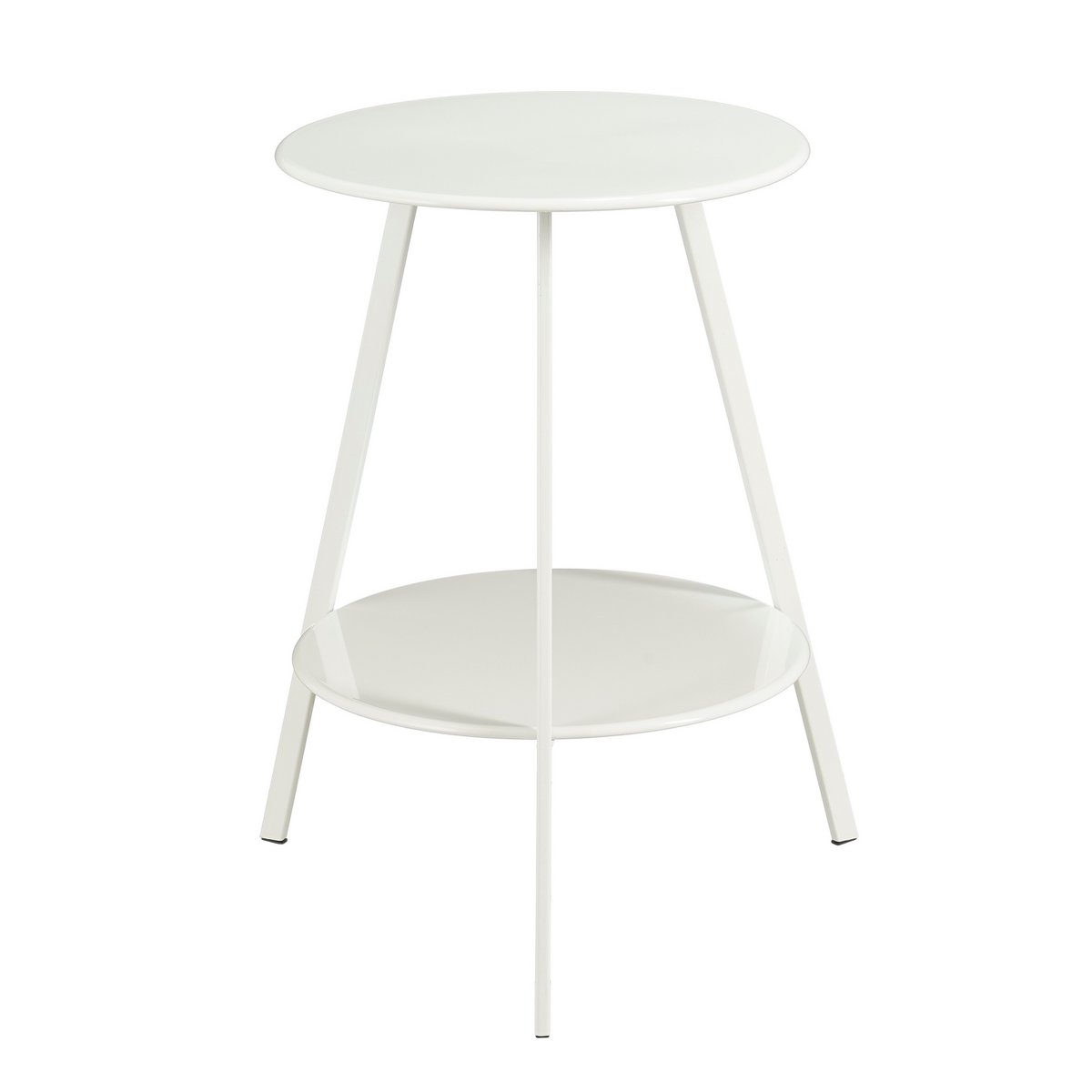 Witte bijzettafel Seattle Ø46 cm