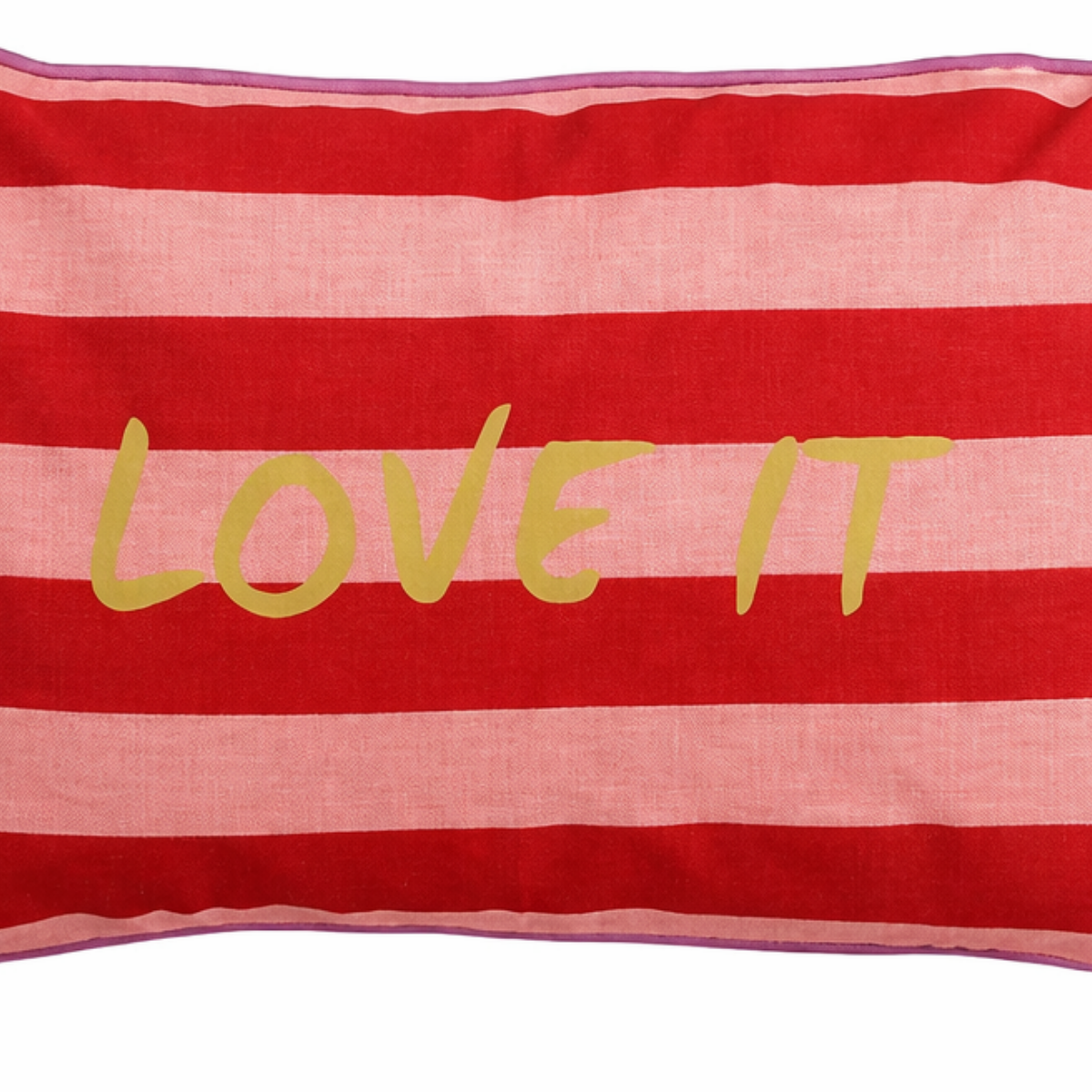 Sierkussen met tekst love it, 55 x 35 cm