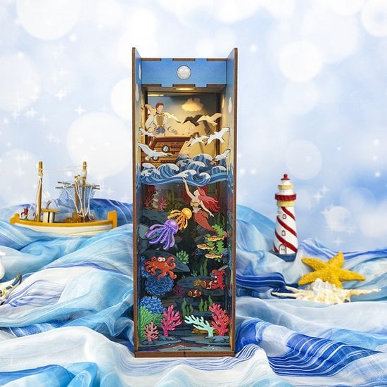 DIY book nook The Little Mermaid bookend, 24,5 cm