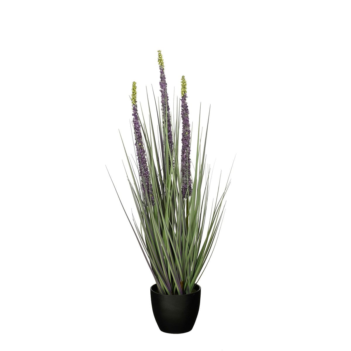 Eremurus kunstgras met pot, groen en paars, 80 cm