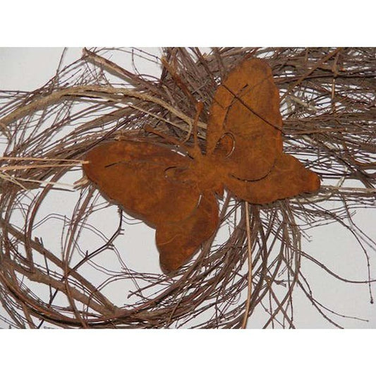 Metalen decoratie vlinder, 18 cm x 12,5 cm
